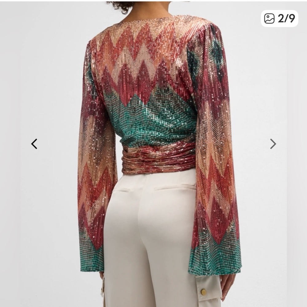 Ramy Brook Multicolor Sequin Top - Picture 5 of 5